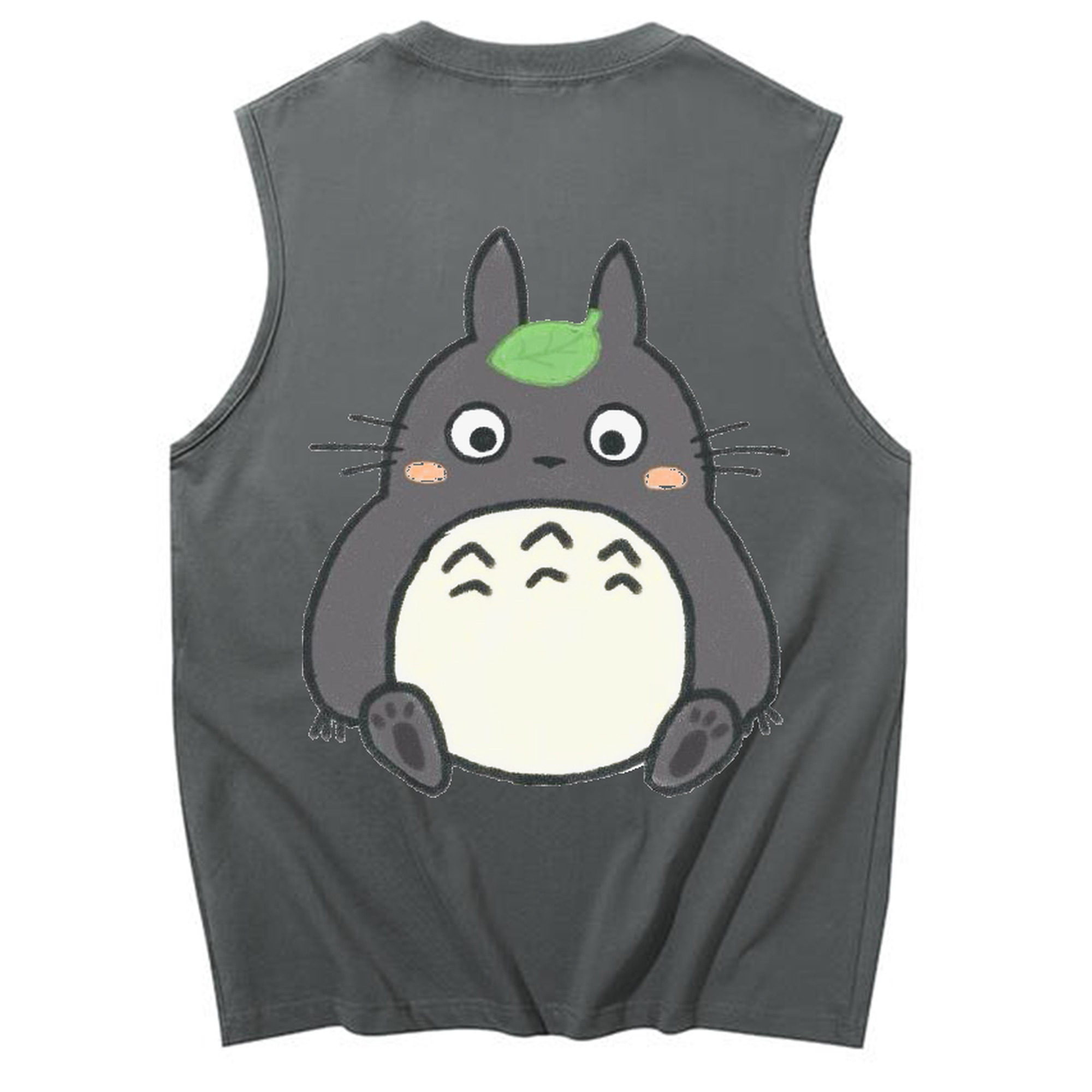 （画像用） となりのトトロ 草壁メイ 草壁サツキ My Neighbor Totoro Satsuki Kusakabe Mei Kusakabe コットン100％タンクトップ（背面プリント）
